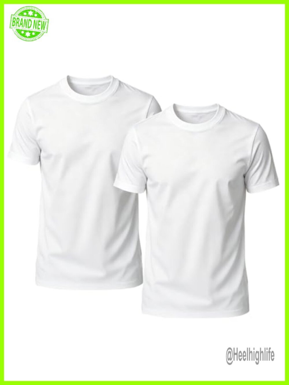 Men's Combed Cotton Crew Neck Short Sleeve T-Shirt Classic Fit Basic Tee